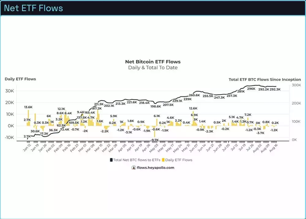  Bitcoin Analysis - Net ETF Flows August 2024